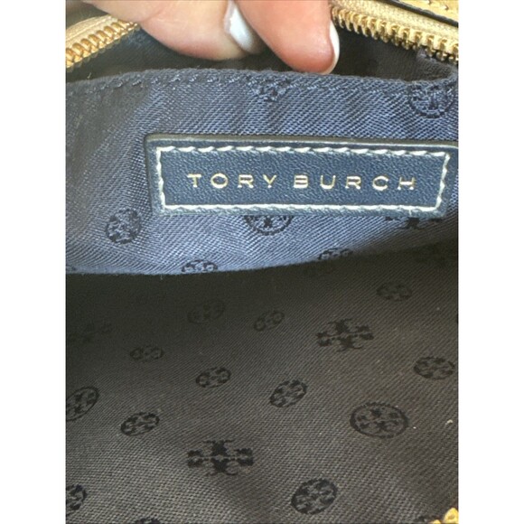 Tory Burch Women's Small Leather Beige Crossbody Bag Big Logo - Picture 4 of 13